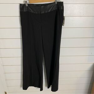 INC International Concepts Pants Black size 6 wide leg NWT office work